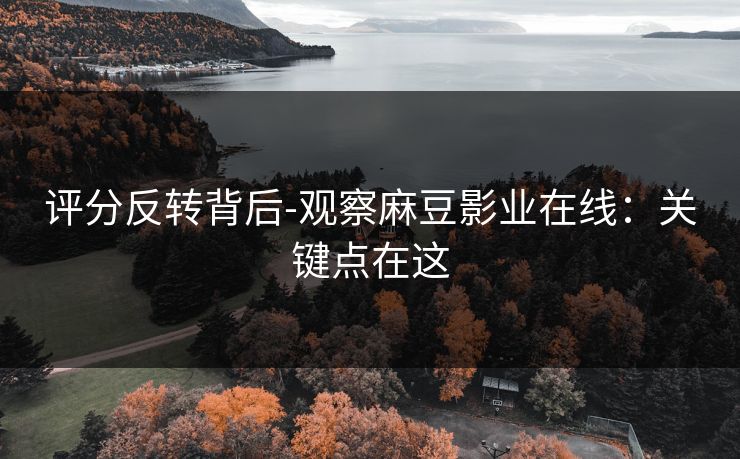 评分反转背后-观察麻豆影业在线:关键点在这 评分反转背后-观察麻豆影业在线:关键点在这